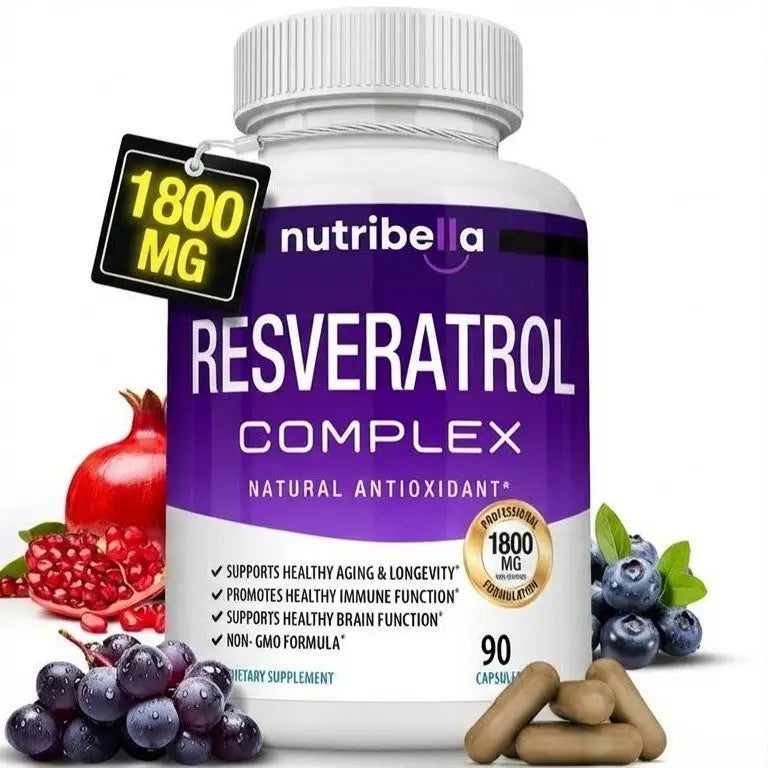 Complejo de Resveratrol 1800 mg, 90 capsulas