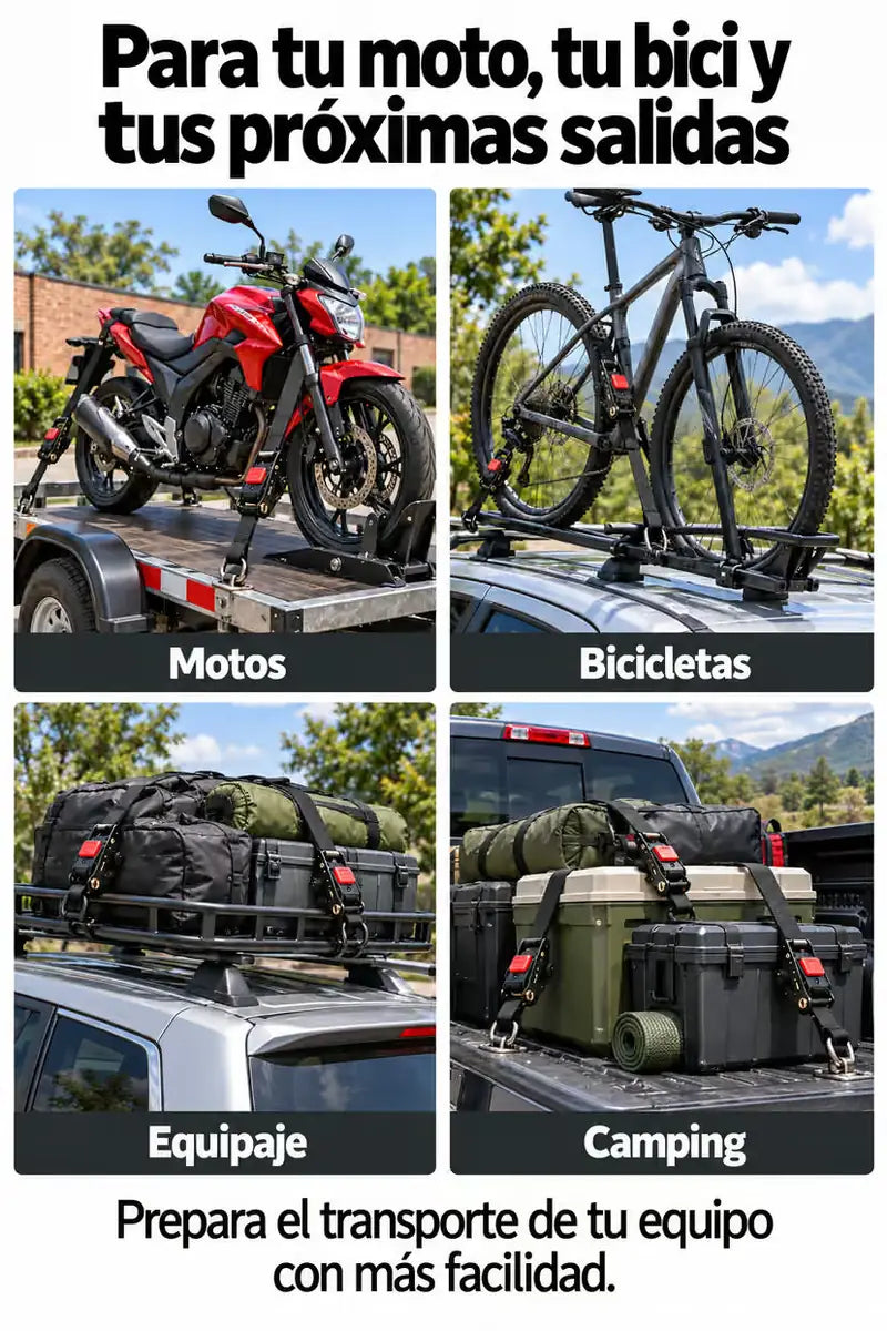 Para tu moto, tu bici y tus próximas salidas: motos, bicicletas, equipaje y camping