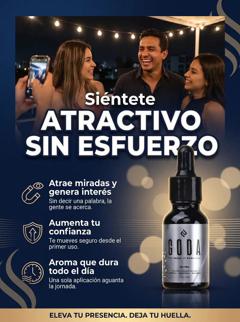 Siéntete atractivo sin esfuerzo: atrae miradas, aumenta tu confianza desde el primer uso y dura todo el día