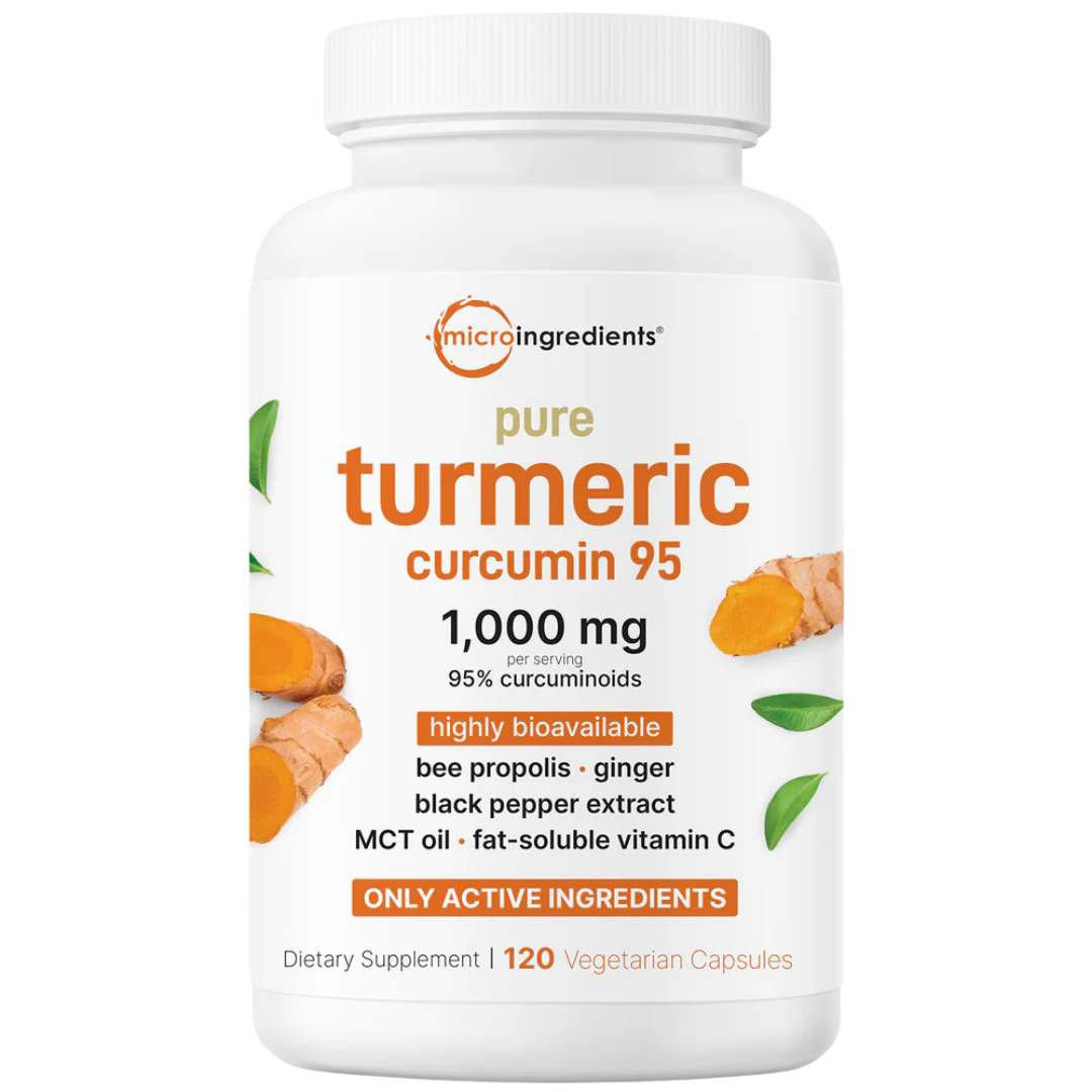 Turmeric Curcumin 95%: 1.000 mg con 95% de curcuminoides, 120 cápsulas vegetarianas