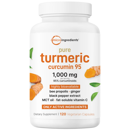 Turmeric Curcumin 95%: 1.000 mg con 95% de curcuminoides, 120 cápsulas vegetarianas