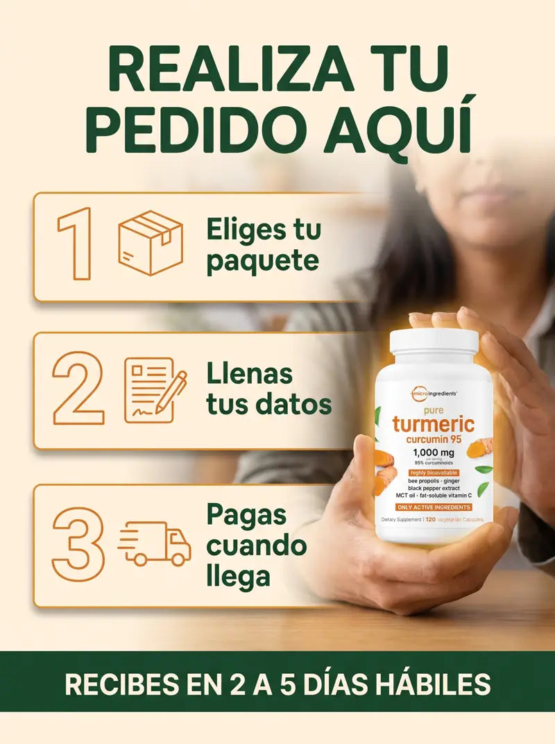 Realiza tu pedido aqui: eliges tu paquete, llenas tus datos y pagas cuando llega. Recibes en 2 a 5 dias habiles